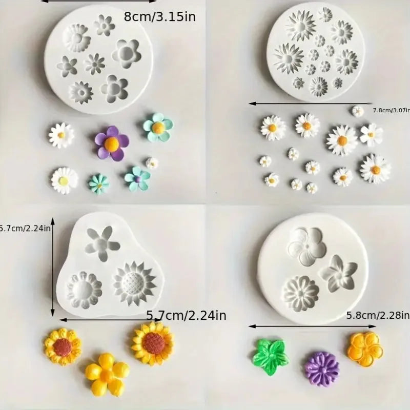 Forma silikonowa z wzorem vintage kwiatów do rękodzieła DIY