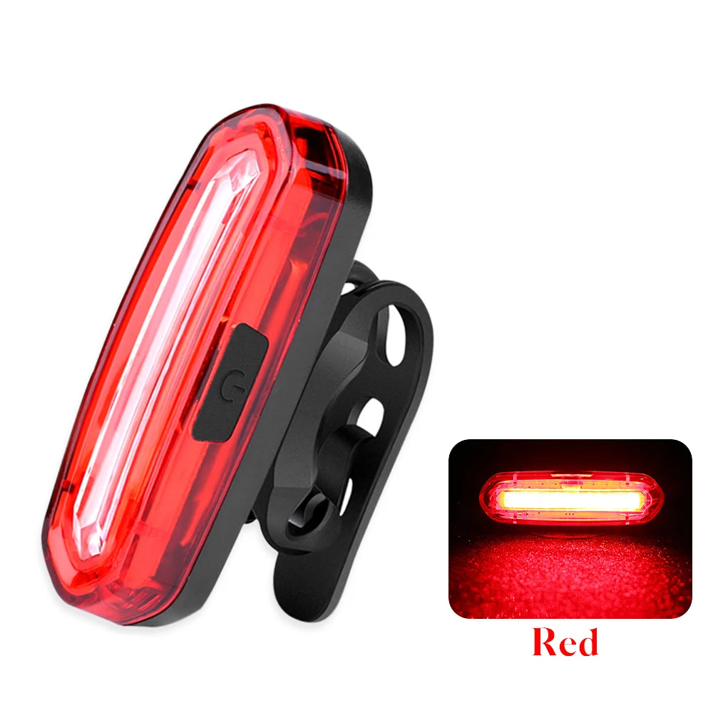 Bicycle Taillight MTB Red Bike Rear Light USB Rechargeable LED Cycling Bike Warning Light Mountain Bicycle Lamp 