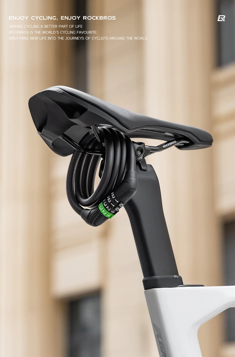 Bike Cable Lock with Password Security