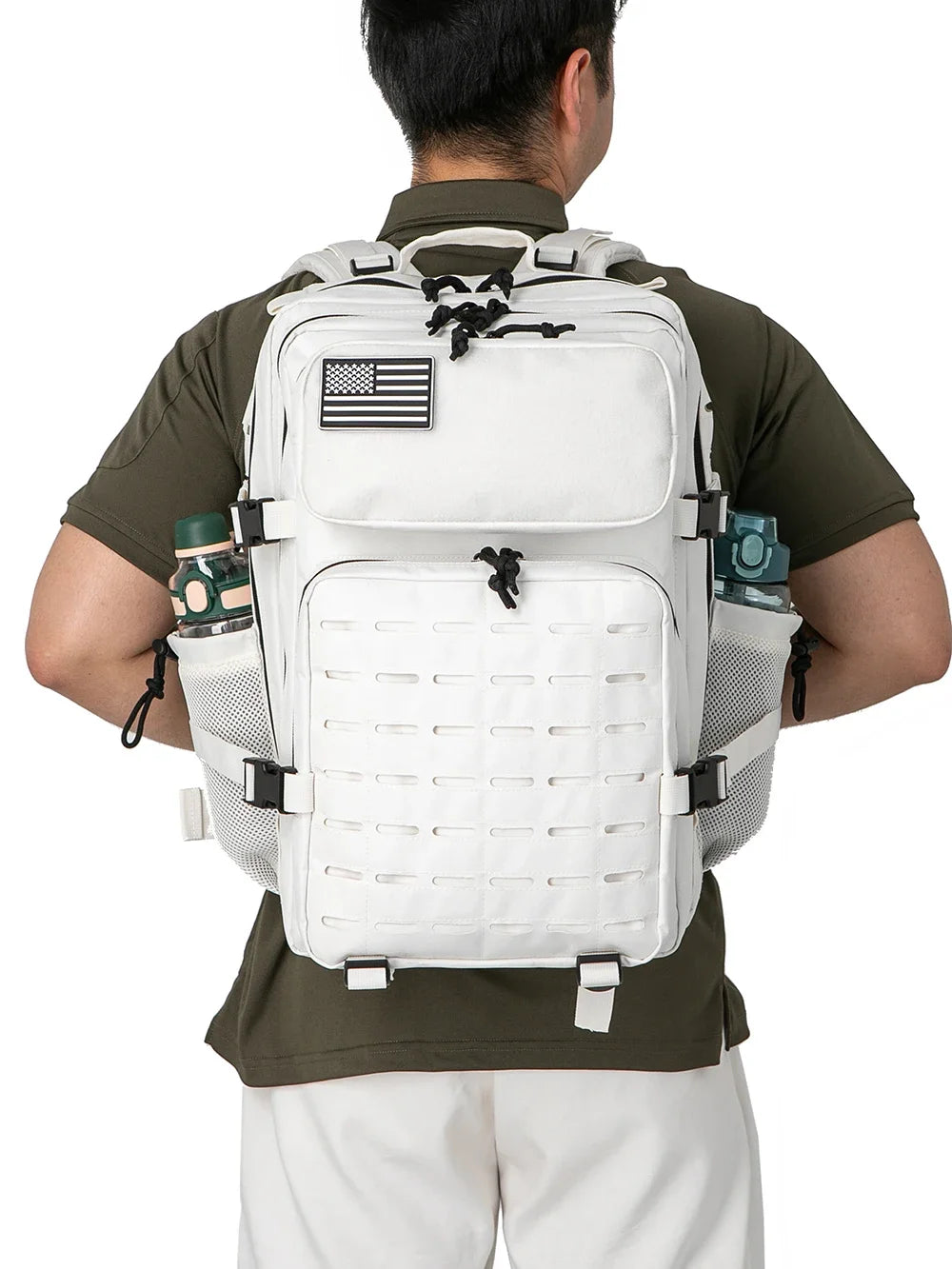 45L Tactical Backpack with Double Cup Holder