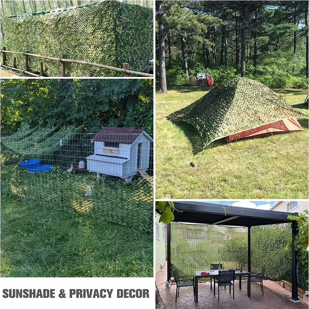 Camo Netting Hunting Camouflage Net 10Mx1.5M 4Mx6M Woodland Training Sunshade Mesh Nets for Camping Sun Shelter Car Shade Covers 