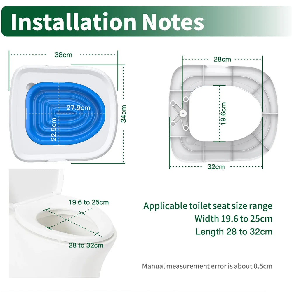 Reusable Cat Toilet Training Seat with Removable Inserts