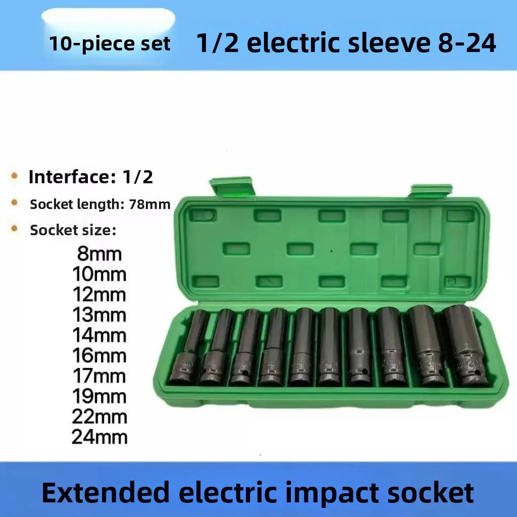 Half-Inch Drive Deep Impact Socket Set