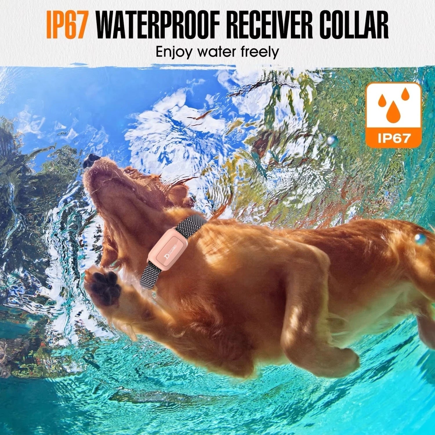 Electric Dog Training Collar Waterproof Dog Bark Collar Pet With Remote Control Rechargeable Anti Barking Device All Size Dogs 