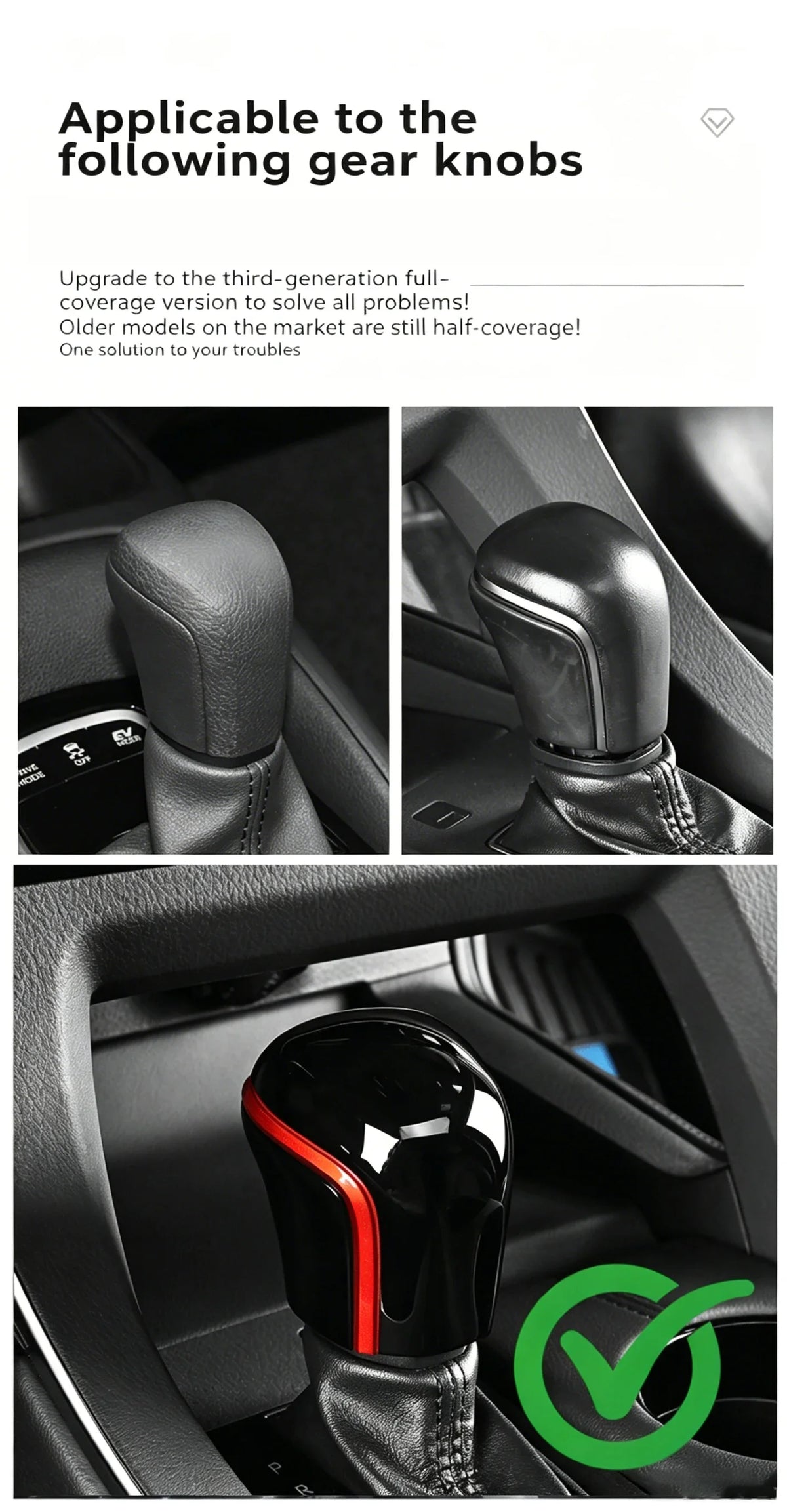 Für Toyota Corolla 2019-2024 Camry 2018-2023 Kohlefaser Fahrzeug-Schalthebelabdeckung, Hebel, Stick, Kopf, Autozubehör Verkleidung