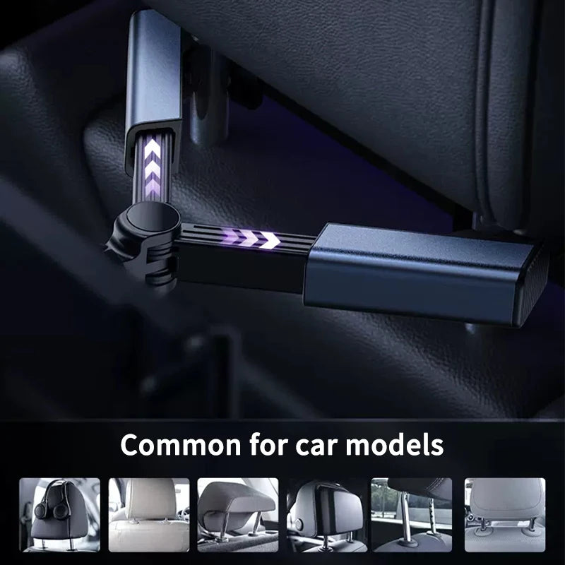 SEMAETAL Car Seat Back Phone Holder Rear Row Tablet Mount for iPad Telescopic Phone Support Bracket Universal for 4-12.9 Inch