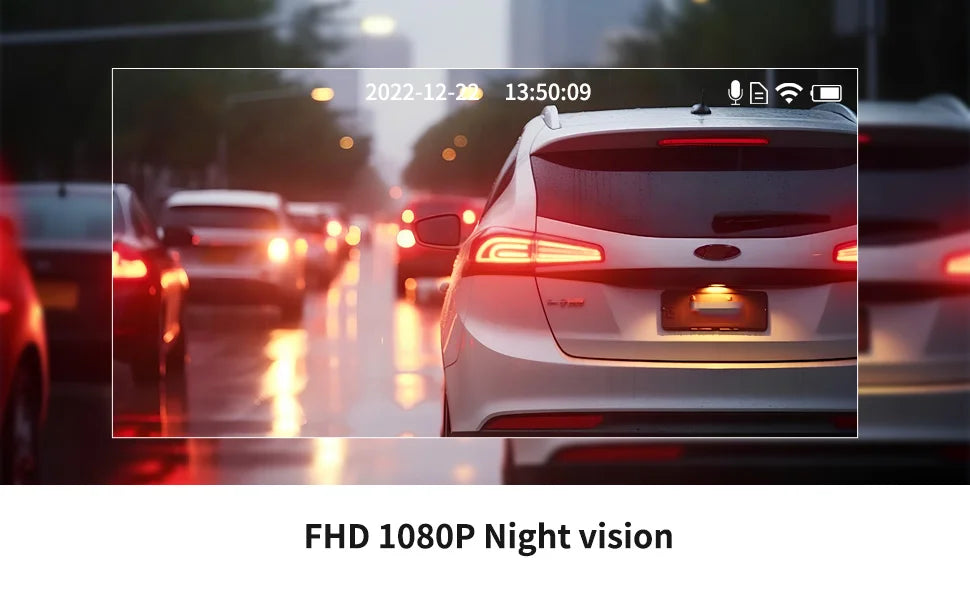 4Ch WiFi Dashcam car camera Black Box Driving DVR FHD 1080P Front Left Right Rear Night Vision Loop Recording Hardwire kit