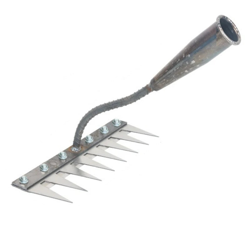 Steel Garden Hand Rake, 5–8 Tine Options