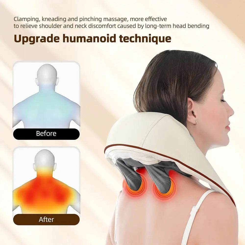 Manual Wooden Massage Roller Hand Push Handheld Body Massage Tool Full-Body Household Trigger Point Massager Face Shoulder Neck 