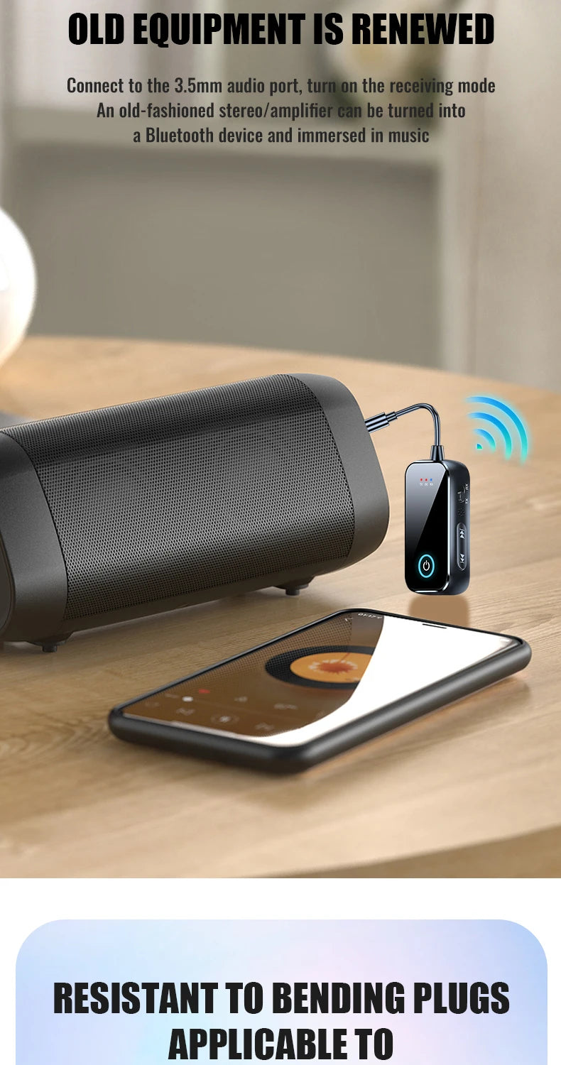 Zwei-in-eins Bluetooth-Audiosender und -empfänger