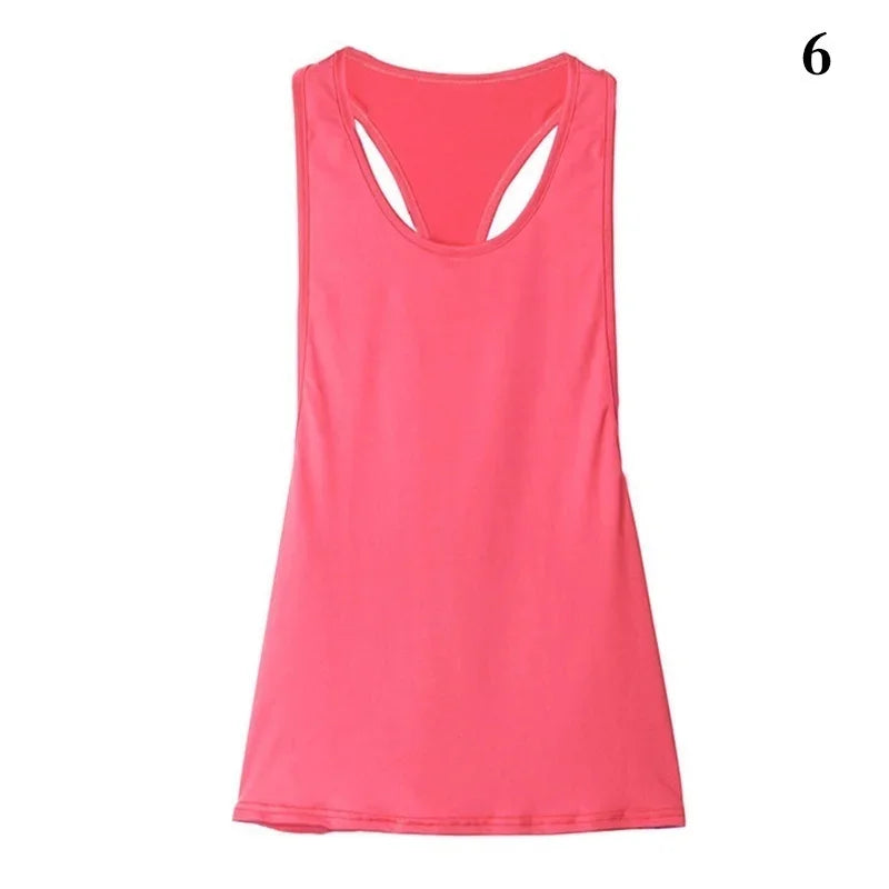 Weibliches Racerback-Polyester-Workout-Top