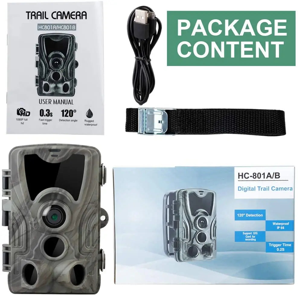 HC801A 20MP 1080P Trail Camera with Night Vision