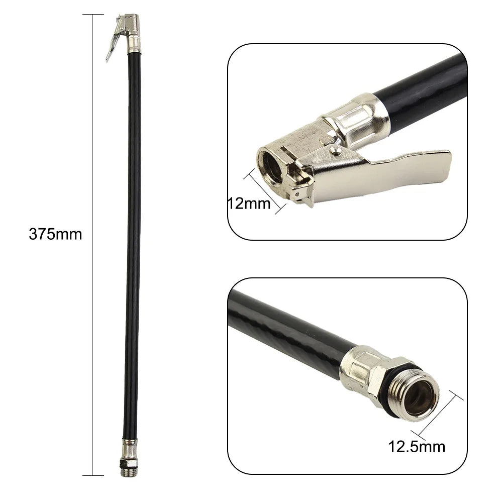 Tyre Inflation Hose with Pressure Gauge