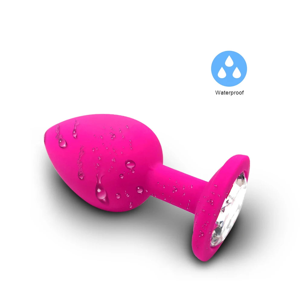 S/M/L Plug anale vibratore di testa donne/uomini morbido silicone a forma rotonda erotico proiettile analplug giocattoli del sesso per adulti vibratore proiettile