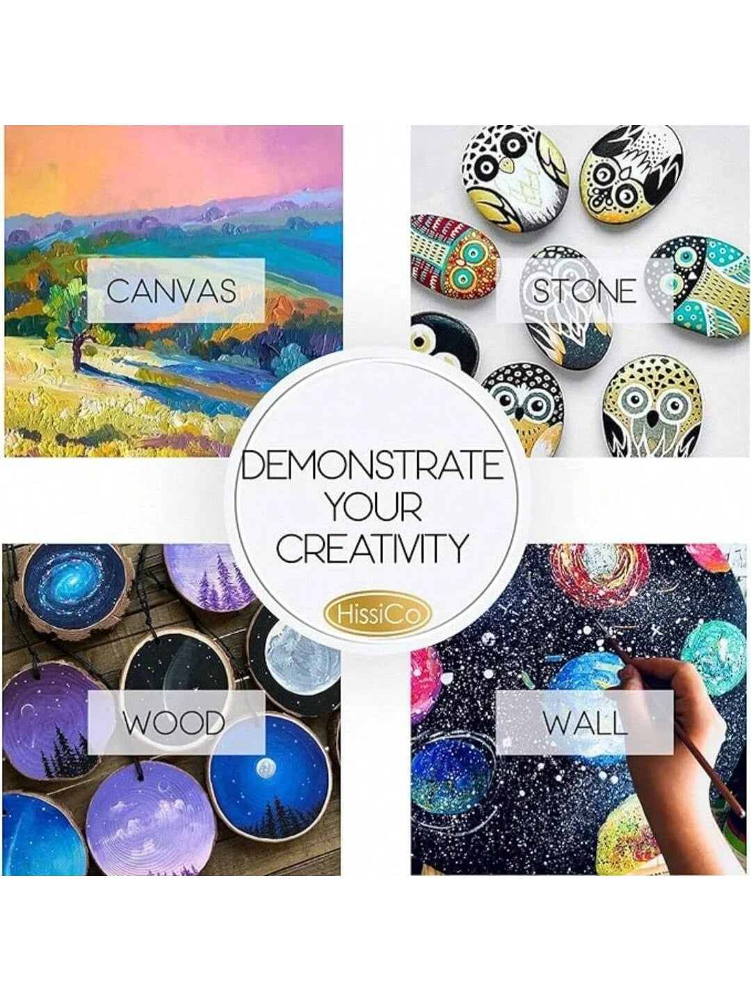 Colorful Acrylic Paint Set – Vibrant 12ml Tubes for Creative Projects