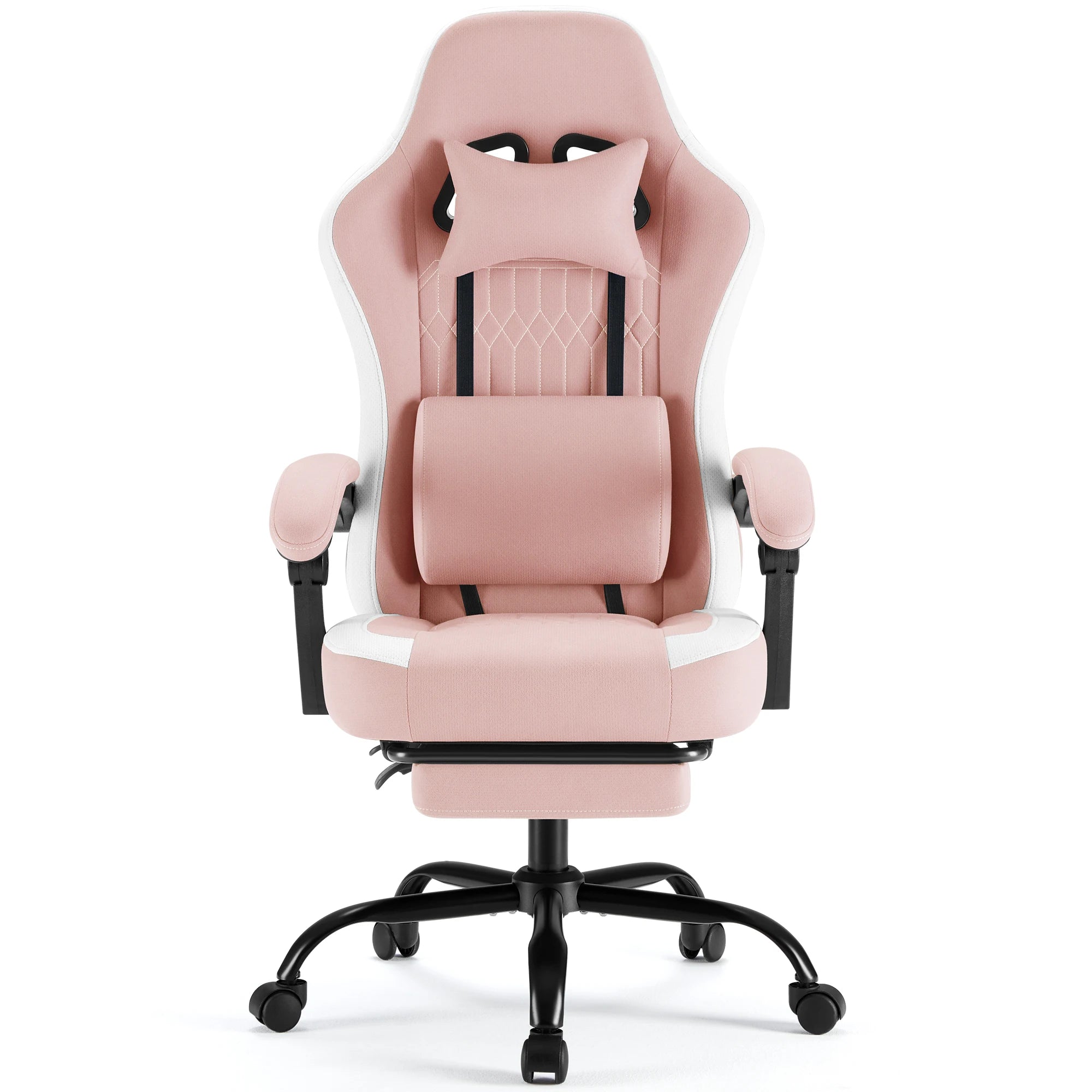 Ergonomická herní židle s bederní oporou, polohováním a opěrkou nohou