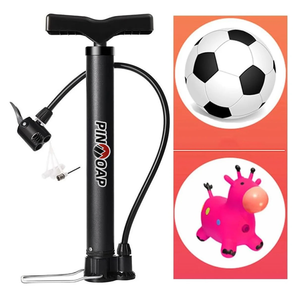 Manual Floor Bicycle Pump for Presta & Schrader