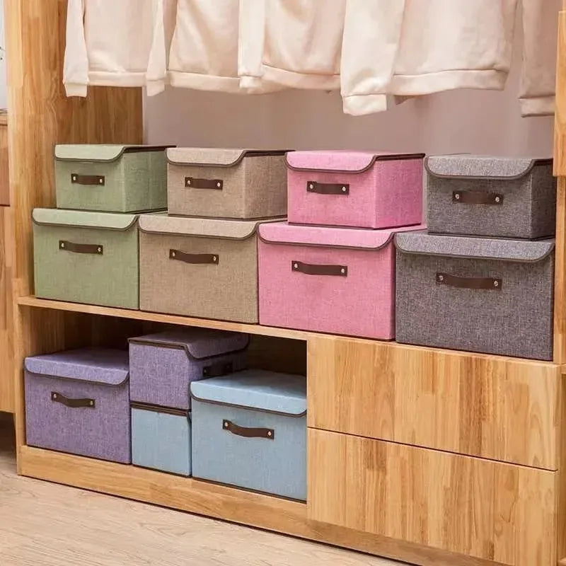 Folding Fabric Storage Box, Size and Colour Options