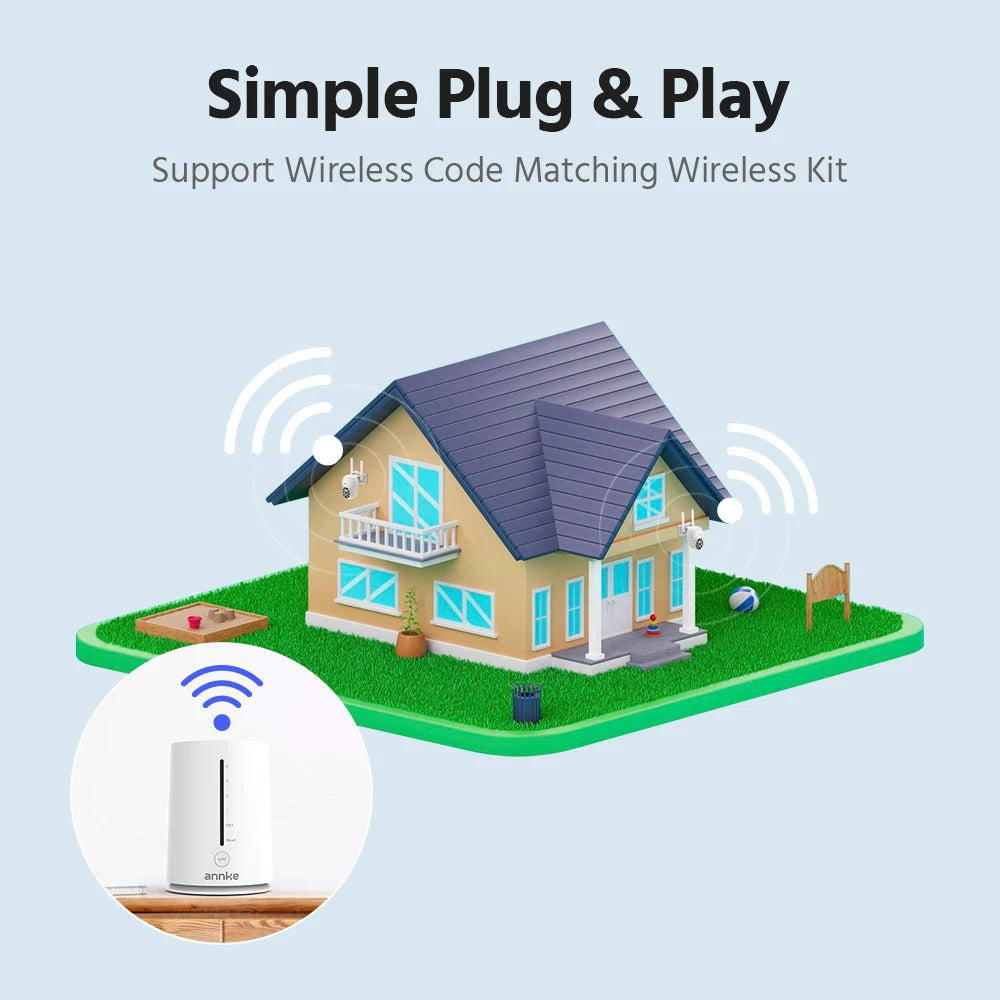 5MP WiFi PT Security Camera System with 4CH NVR