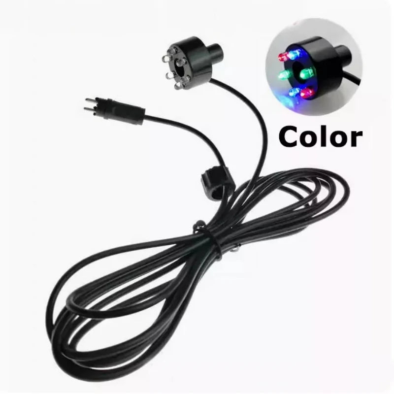 Aquarium Light LED Circle Lights Underwater 6-LED Light Ring For Fountain Pond Garden No AC Adapter