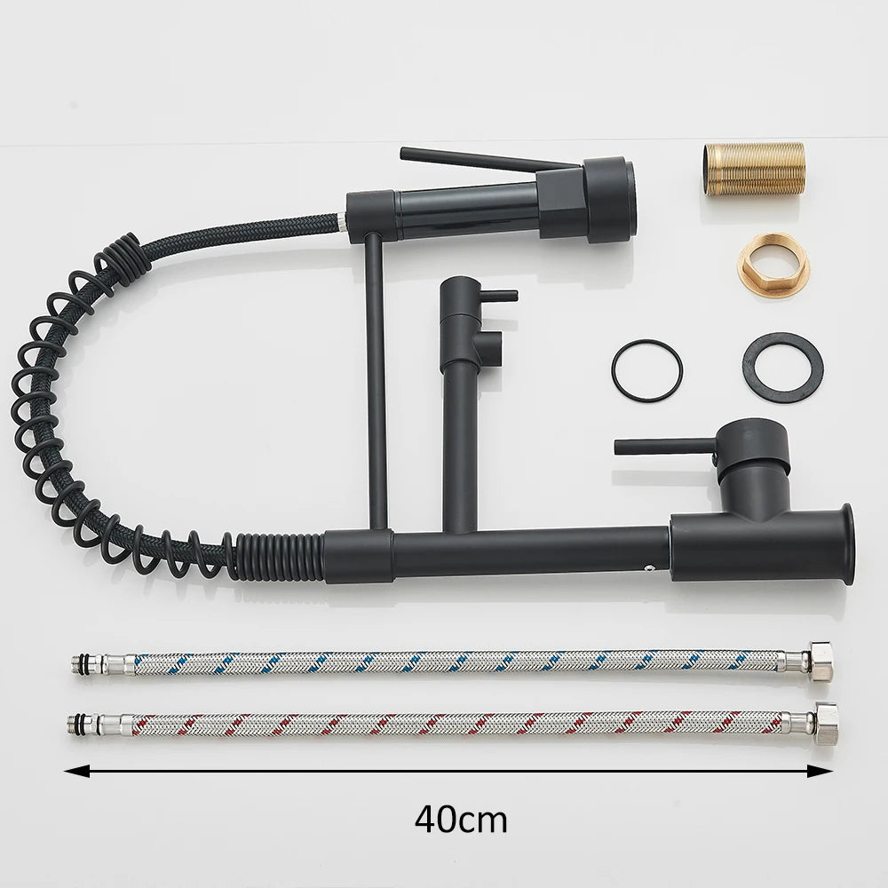 Ελατηριώδης Μπαταρία Κουζίνας Νεροχύτη με Αναδιπλούμενο Ψεκαστήρα και Μίκτη