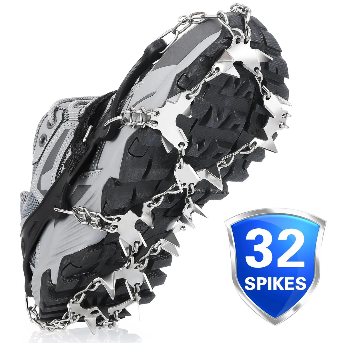 32-Spike Winter Traction Cleats - Pair with Bag