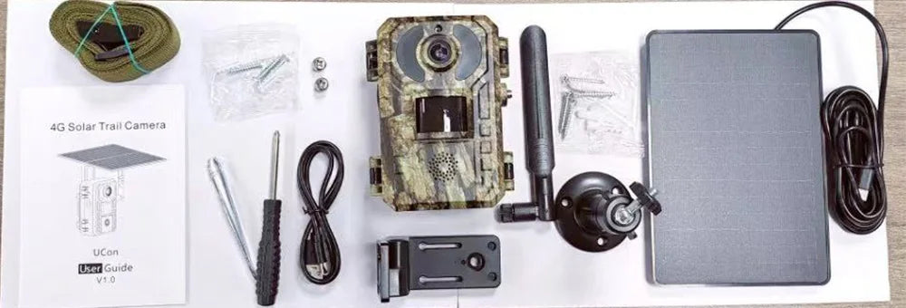 4G Cellular 2K Solar PIR Motion Activated Trail Camera IP66 Night Vision