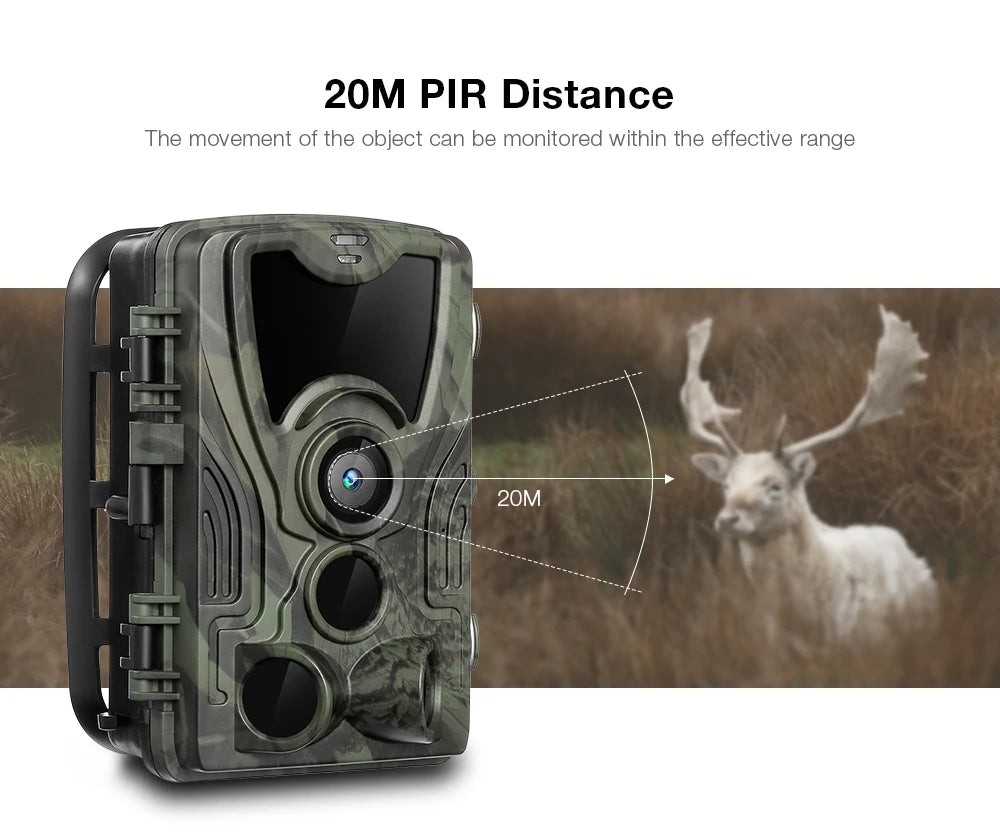 HC801A 20MP 1080P Trail Camera with Night Vision