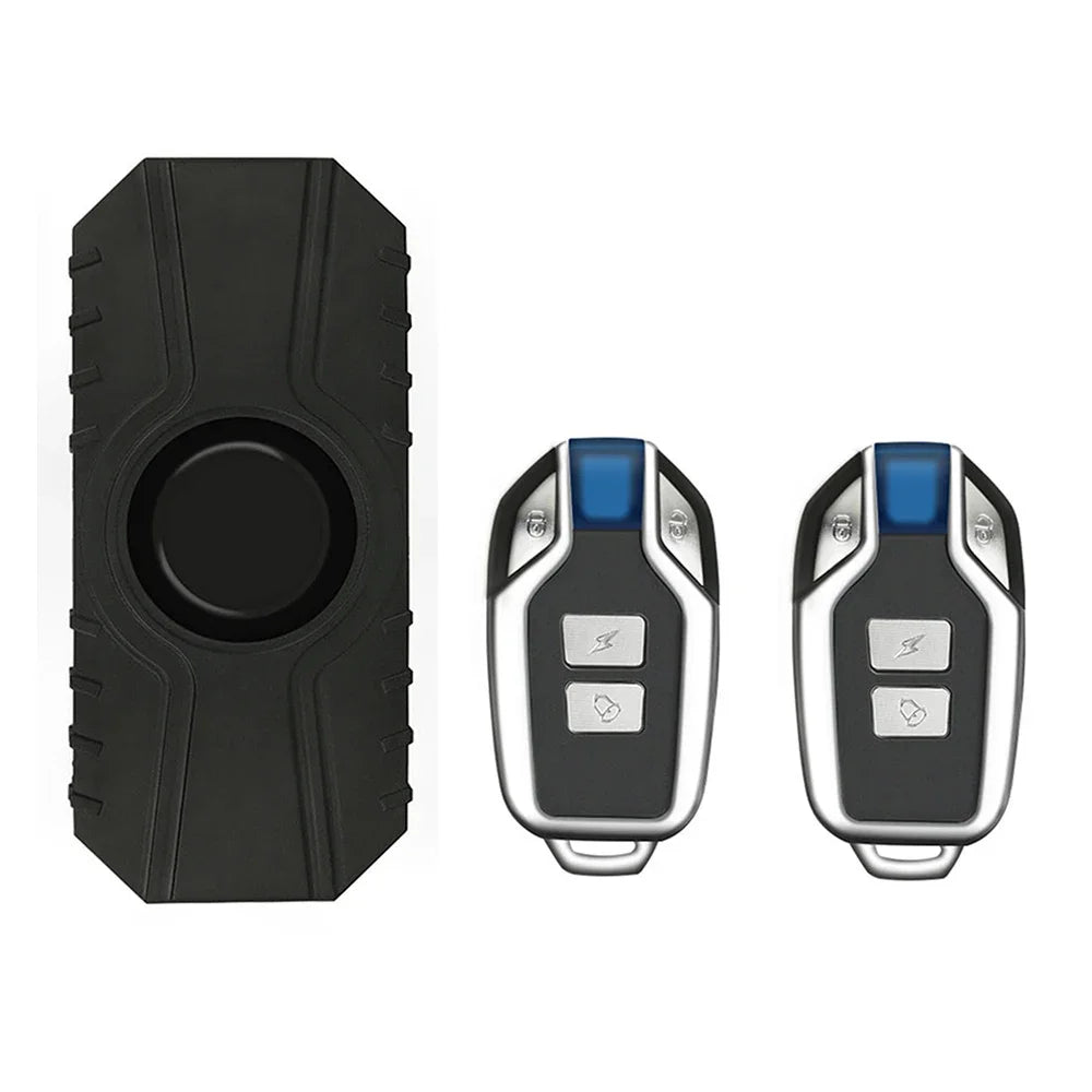 Wireless Bike Vibration Alarm 113dB Waterproof Remote Control