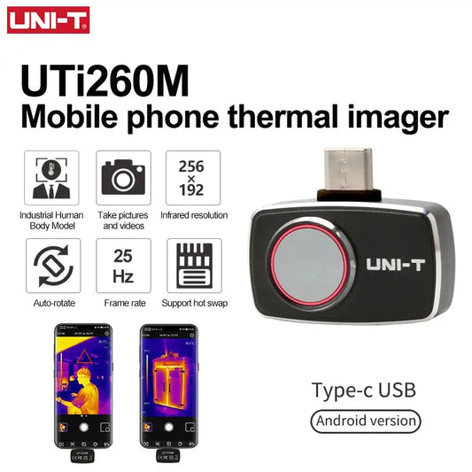 UNI-T Thermal Imager For Smart Phone UTI260M UTI256M 256x192 Pixel Thermographic Camera Thermal Camera PCB Circuit Failure Test Spy-shop.com