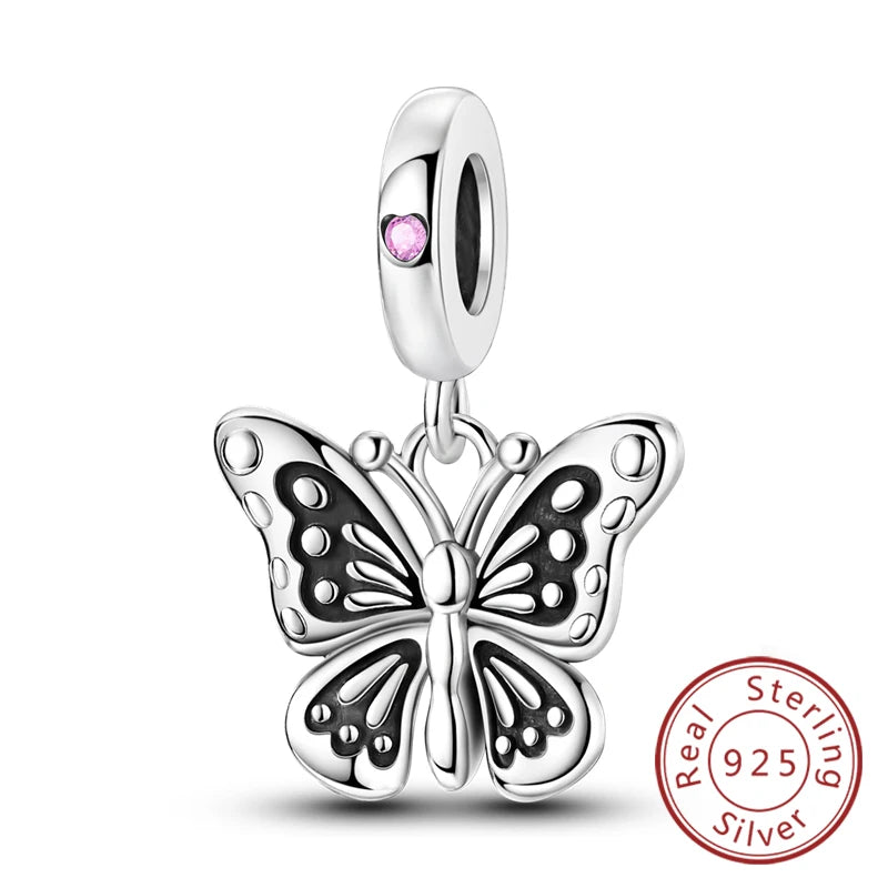 Sterling Silver Firefly Bee Butterfly Hummingbird Charms