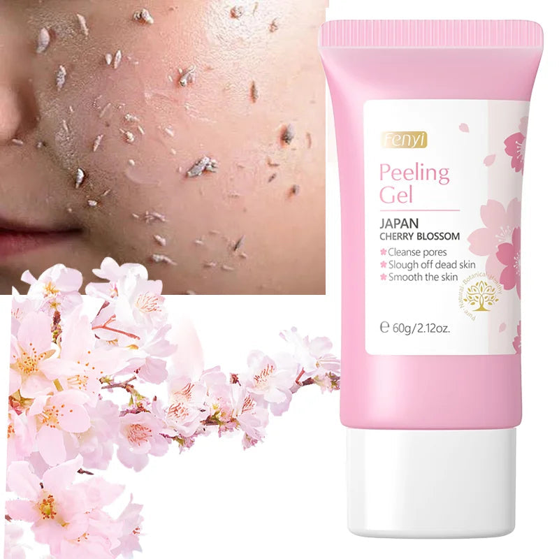 Sakura Face Deep Cleaning Exfoliating Gel Skin Care Whitening Moisturizer Repair Facial Scrub Skin Care 60g 