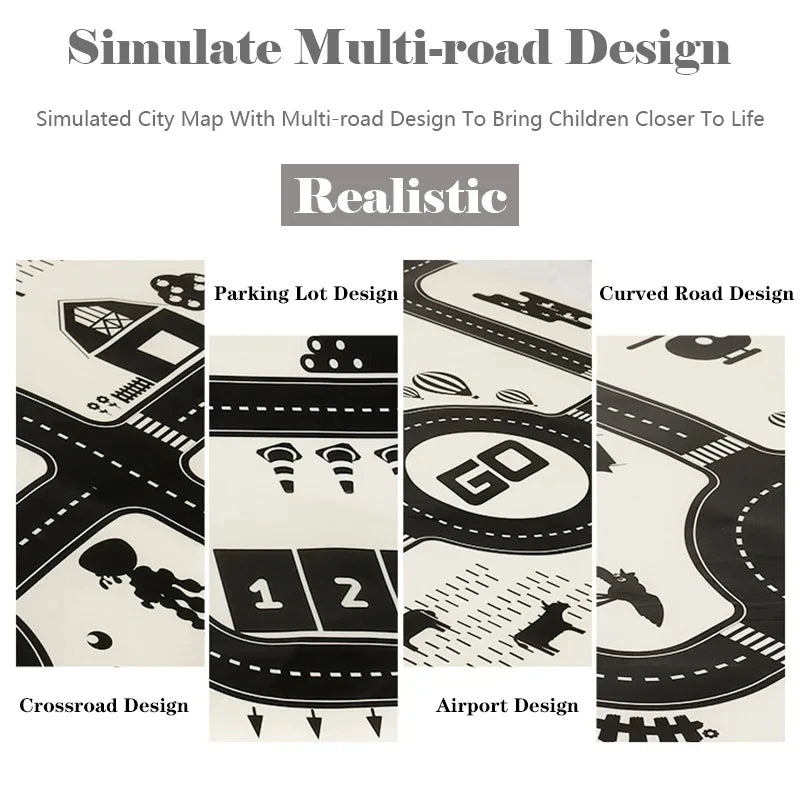 City Road Map Carpet Play Mat 🗺️ 