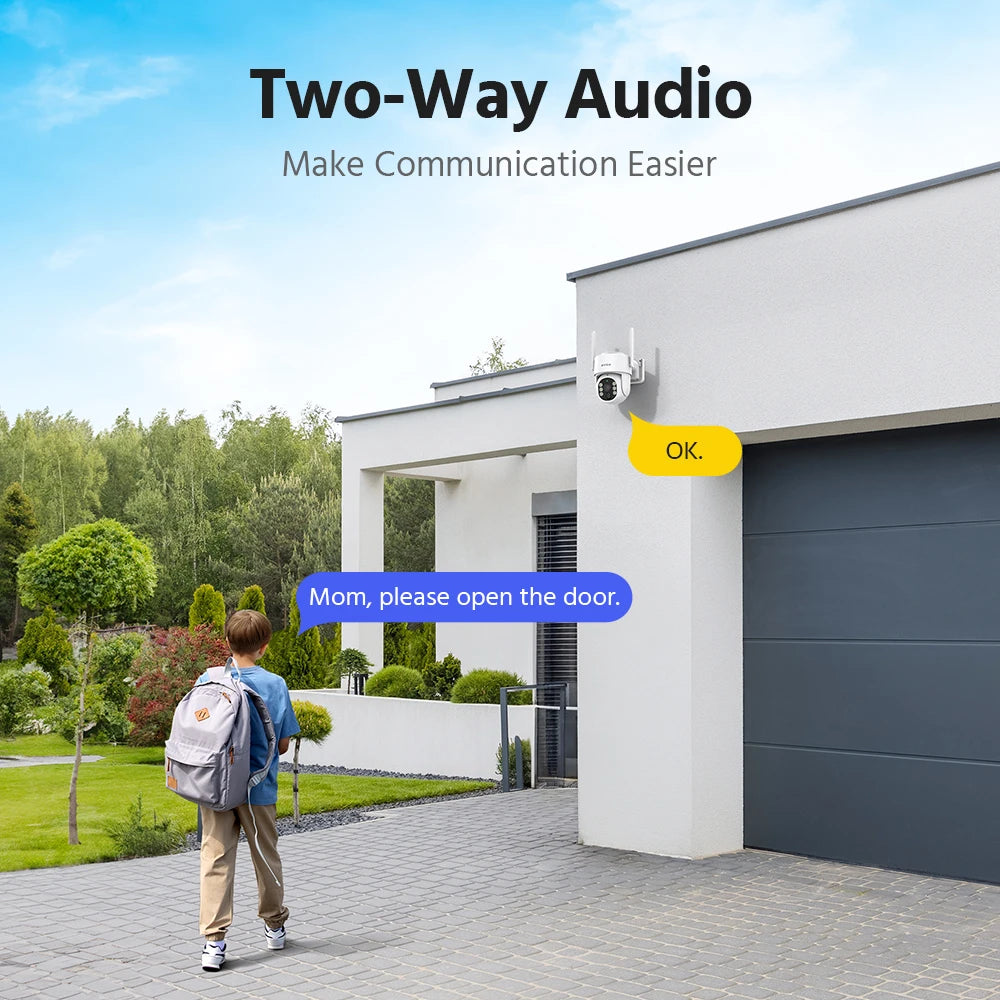 4MP Solar Wireless Outdoor Security Camera System