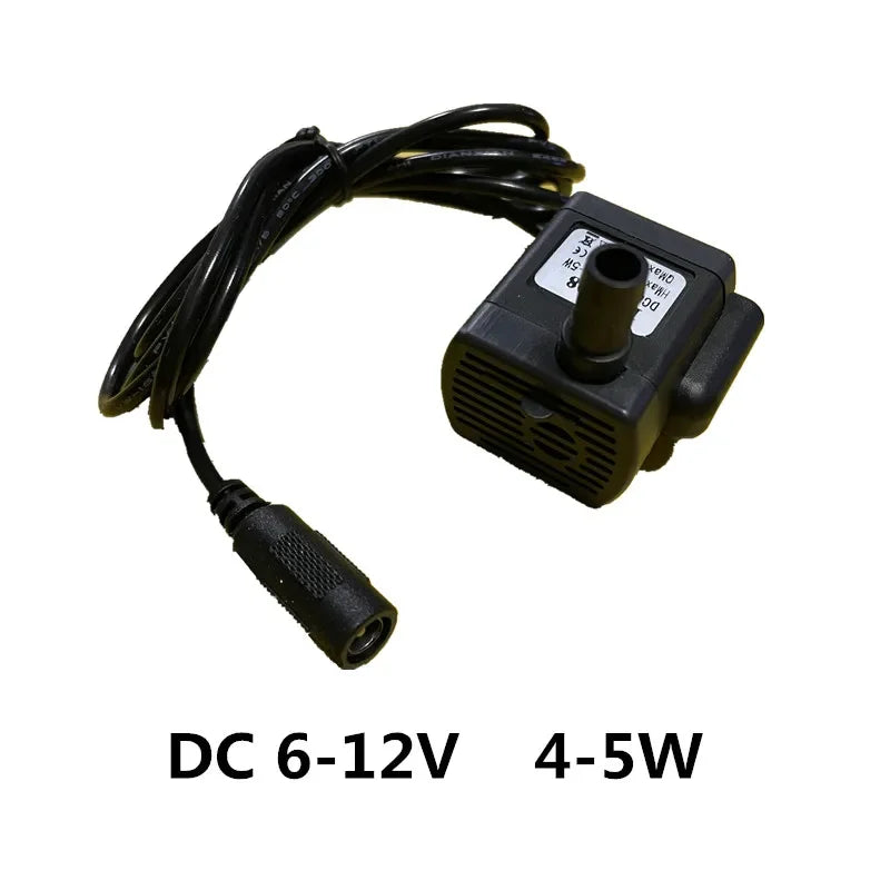 Brushless Submersible Mini Pump, USB 3–9 V or 12 V