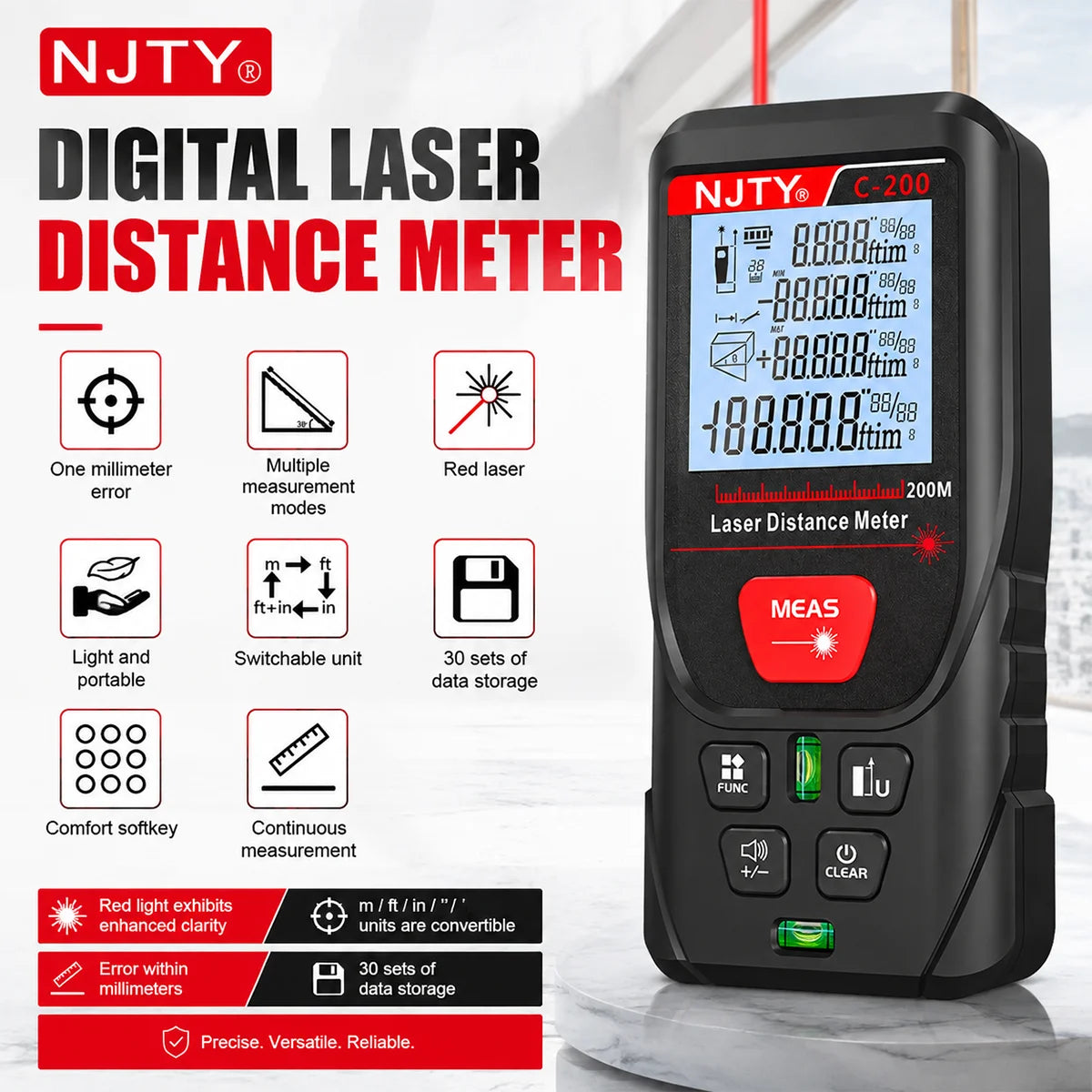 C-Series Laser Distance Meter 50-200 m