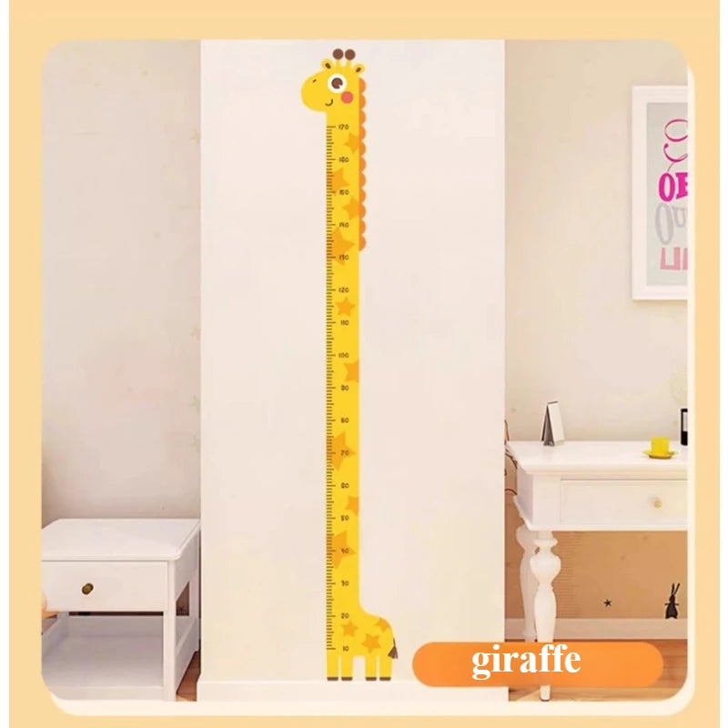 1PC wall sticker measuring instrument ruler for measuring height, cartoon height sticker wallpaper can be removed 