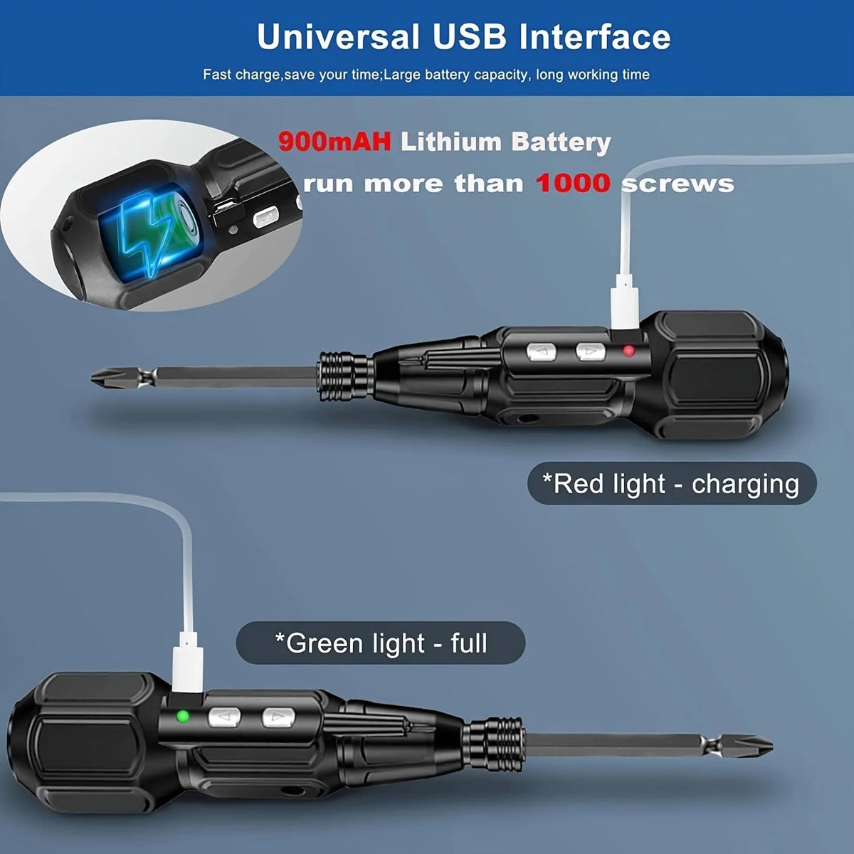 Rechargeable Cordless Screwdriver - Colour Options