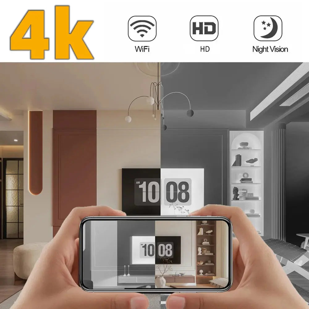 4K WIFI IP Mini Camera IR night vision Home indoor Smaller Camcorder wireless Remote Control Video Cameras motion detection Spy-shop.com