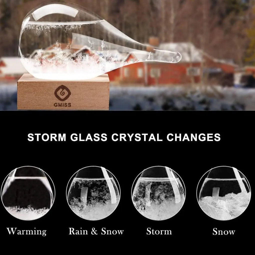 Ornament de birou din sticla Droplet Storm - 12 x 6 cm