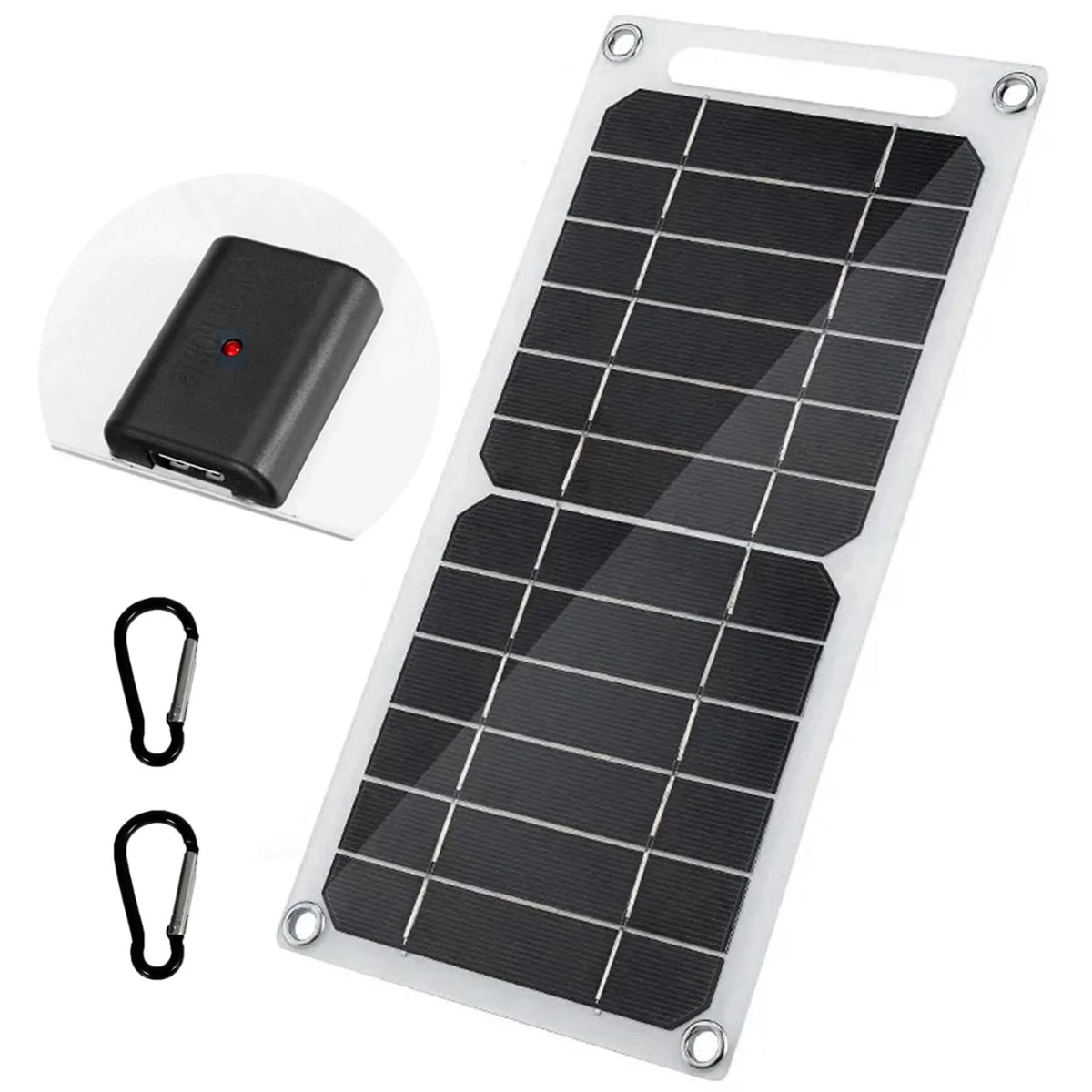 Portable Monocrystalline USB Solar Panel, 300 × 145mm