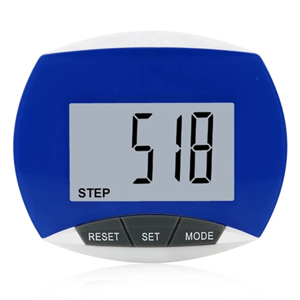 Clip-On Pedometer with LCD Step, Distance and Calorie Readout
