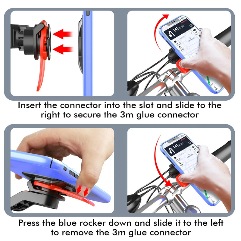 Handlebar Phone Holder, Optional Vibration Damper