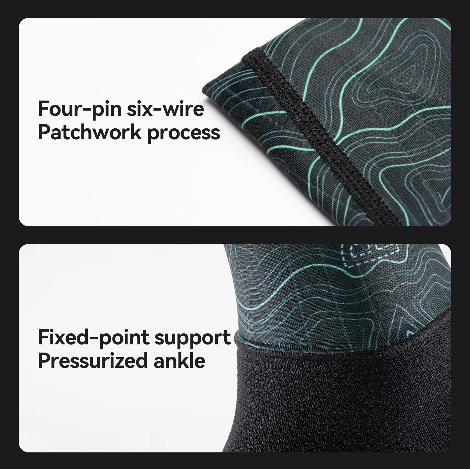 Compression Cycling Socks Knee-High Non-Slip Sports Performance Socks
