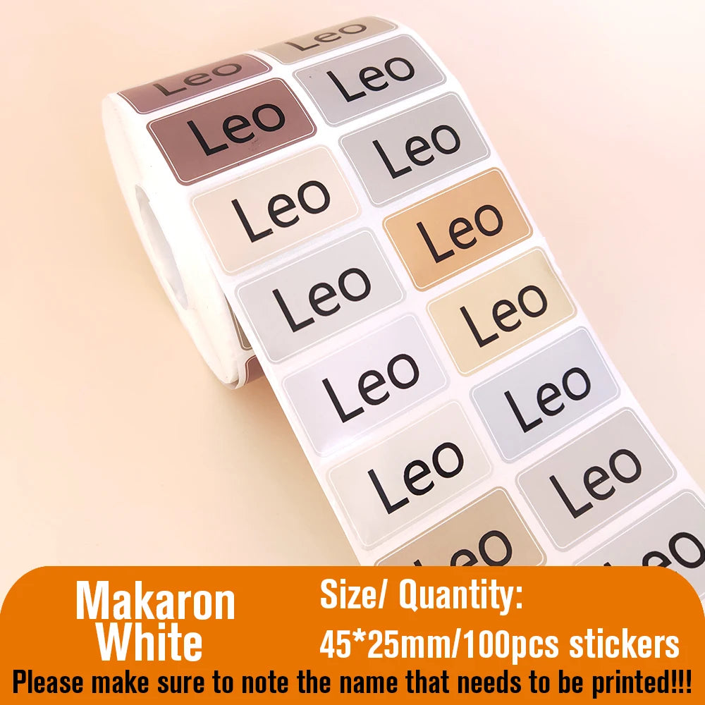 Personalised Name Stickers for School Items
