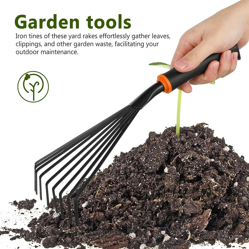 Garden Hand Tool Set with Trowel, Transplanter and Cultivator