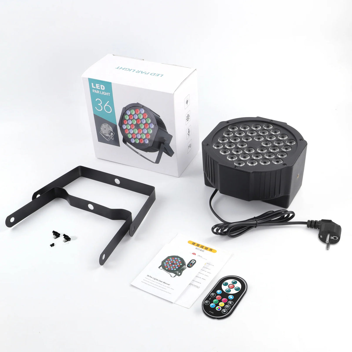 Par LED DMX RGB 2-Pack per Palco 36 LED