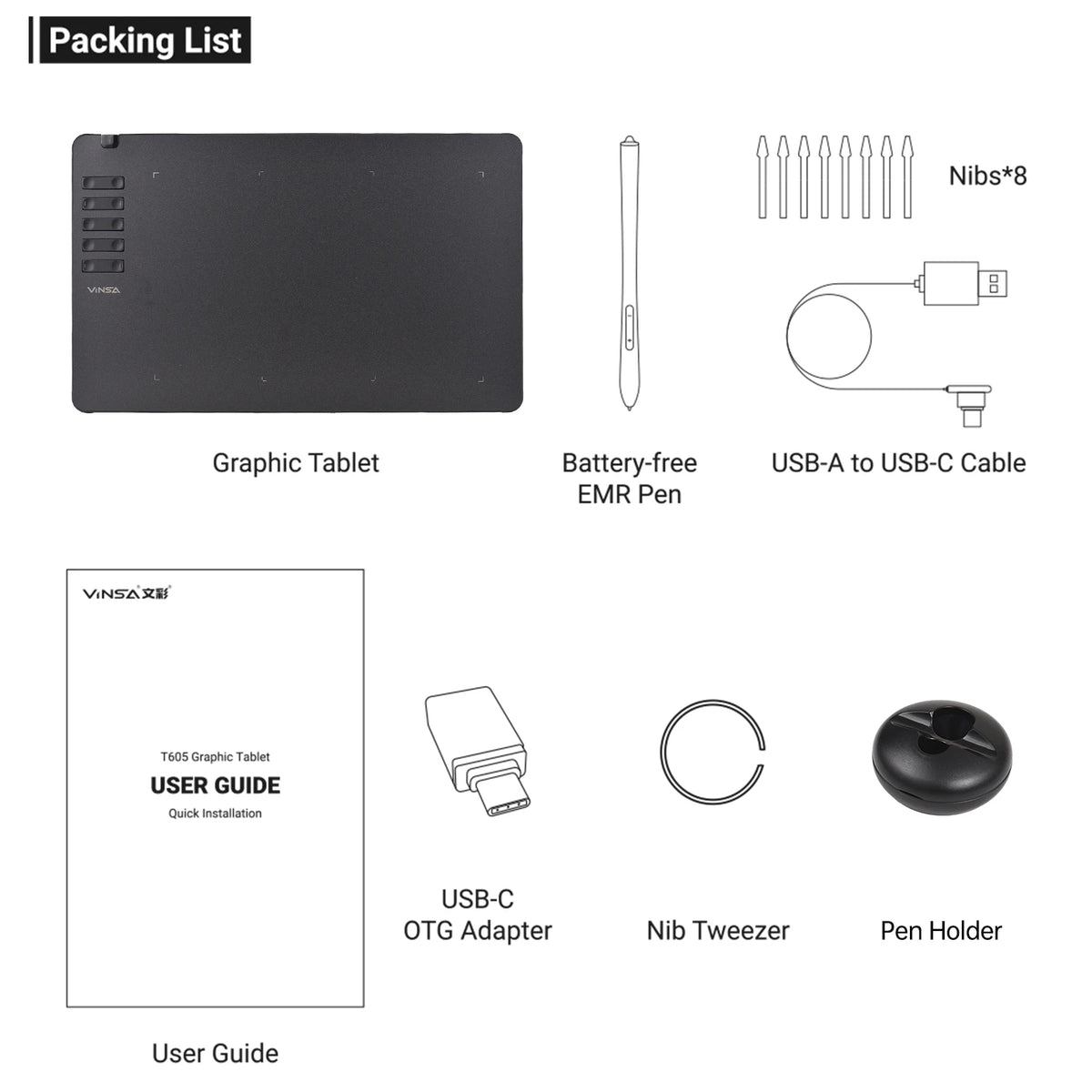 Grafický tablet pro kreslení - možnosti T1161/T906/T605