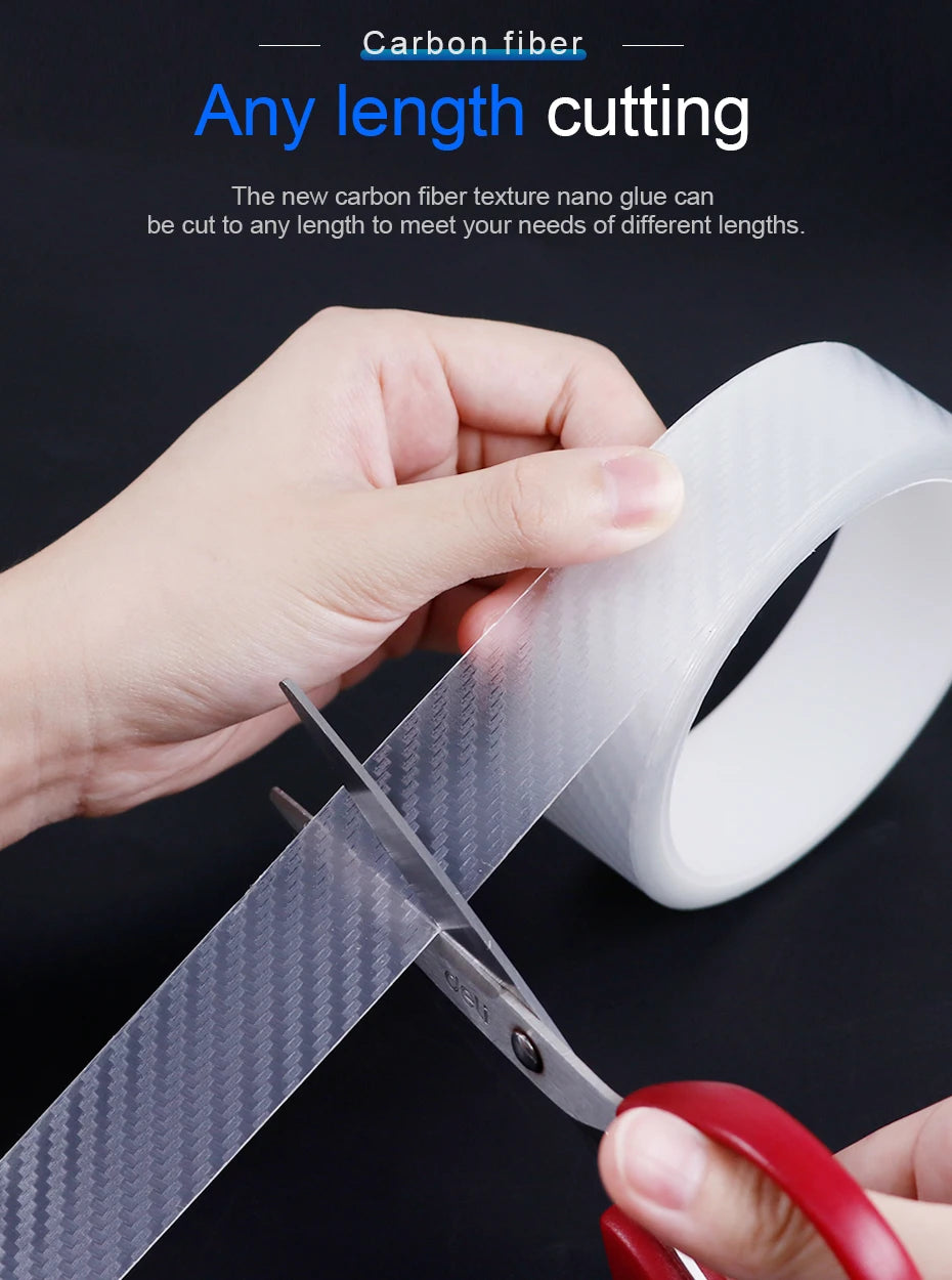 SEAMETAL Car Door Protector Sticker Transparent Nano Tape 10m Anti Collision Car Bumper Stickers Protector Films Car Accessories
