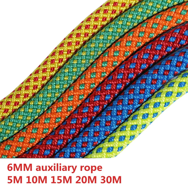 6mm Auxiliary Rope for Camping and Mountaineering